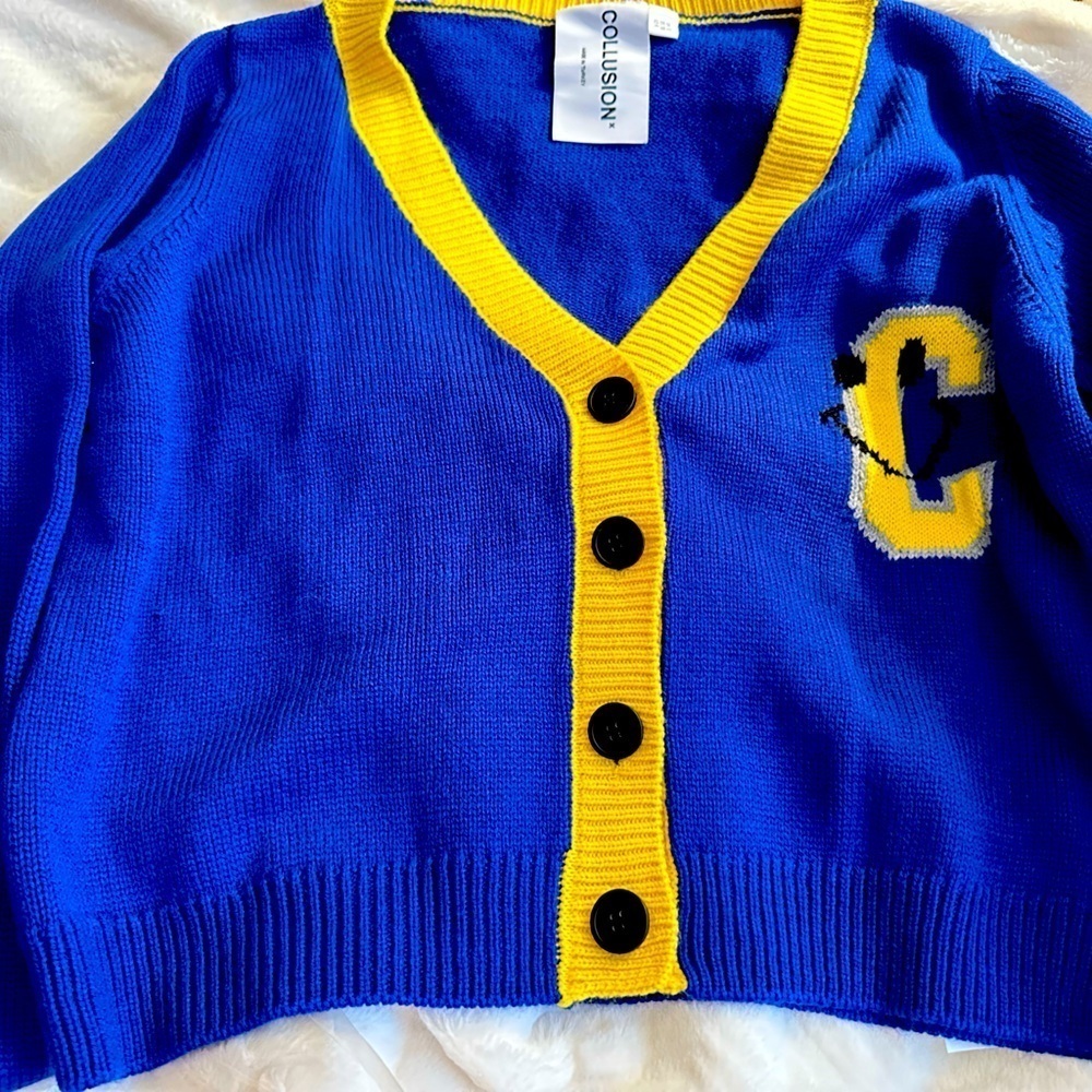 COLLUSION varsity cardigan